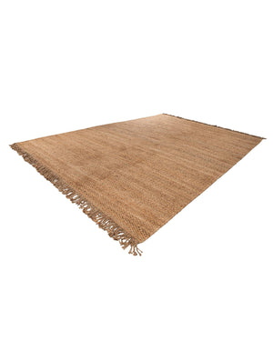 Natural 10' x 14' 1 Chunky Jute Rectangle Area Rug 100% All Natural Jute Sustainable Eco-Friendly Carpet Mat for Natural Interior Design Homes for Sale at Rug Engine