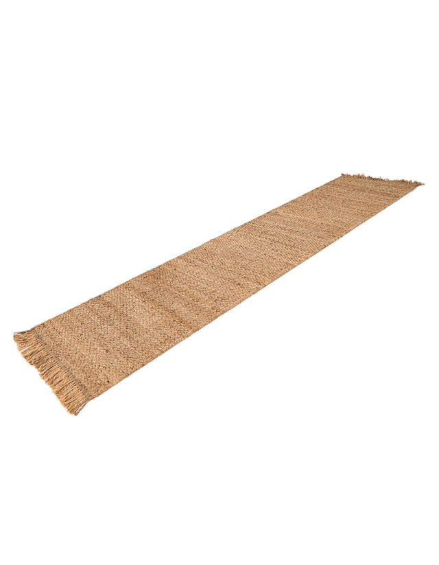 Natural 2' 7 x 12' Chunky Jute Runner Area Rug 100% All Natural Jute Sustainable Eco-Friendly Carpet Mat for Natural Interior Design Homes for Sale at Rug Engine