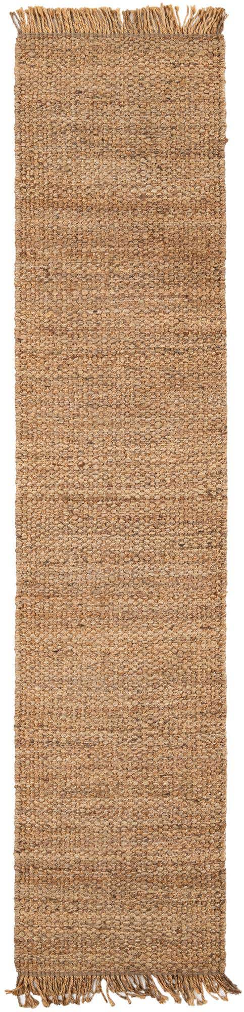 Natural 2' 7 x 12' Chunky Jute Runner Area Rug 100% All Natural Jute Sustainable Eco-Friendly Carpet Mat for Natural Interior Design Homes for Sale at Rug Engine