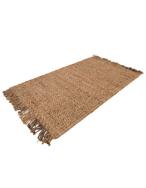 Natural 3' 1 x 5' 1 Chunky Jute Rectangle Area Rug 100% All Natural Jute Sustainable Eco-Friendly Carpet Mat for Natural Interior Design Homes for Sale at Rug Engine