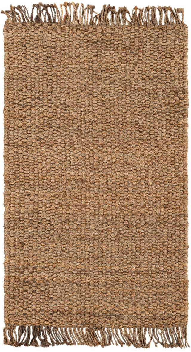 Natural 3' 1 x 5' 1 Chunky Jute Rectangle Area Rug 100% All Natural Jute Sustainable Eco-Friendly Carpet Mat for Natural Interior Design Homes for Sale at Rug Engine