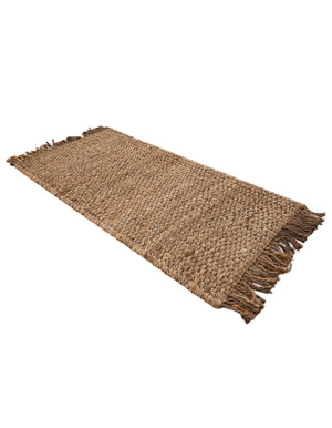 Natural 2' x 4' 1 Chunky Jute Runner Area Rug 100% All Natural Jute Sustainable Eco-Friendly Carpet Mat for Natural Interior Design Homes for Sale at Rug Engine
