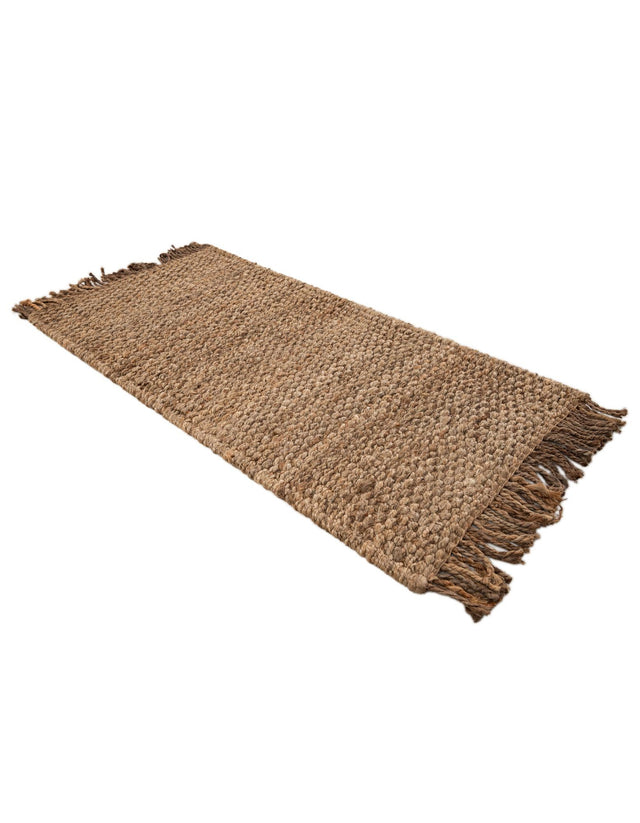 Natural 2' x 4' 1 Chunky Jute Runner Area Rug 100% All Natural Jute Sustainable Eco-Friendly Carpet Mat for Natural Interior Design Homes for Sale at Rug Engine