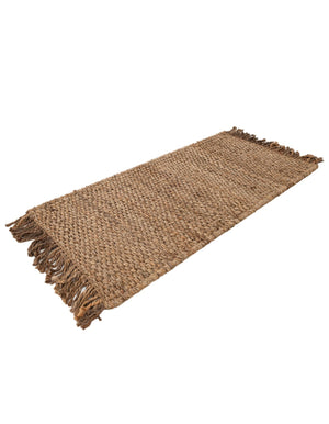 Natural 2' x 4' 1 Chunky Jute Runner Area Rug 100% All Natural Jute Sustainable Eco-Friendly Carpet Mat for Natural Interior Design Homes for Sale at Rug Engine
