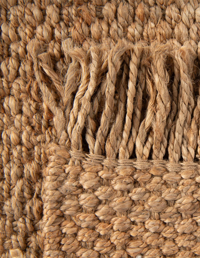 Natural 7' 1 x 10' Chunky Jute Rectangle Area Rug 100% All Natural Jute Sustainable Eco-Friendly Carpet Mat for Natural Interior Design Homes for Sale at Rug Engine