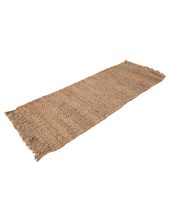 Natural 2' x 5' 1 Chunky Jute Runner Area Rug 100% All Natural Jute Sustainable Eco-Friendly Carpet Mat for Natural Interior Design Homes for Sale at Rug Engine