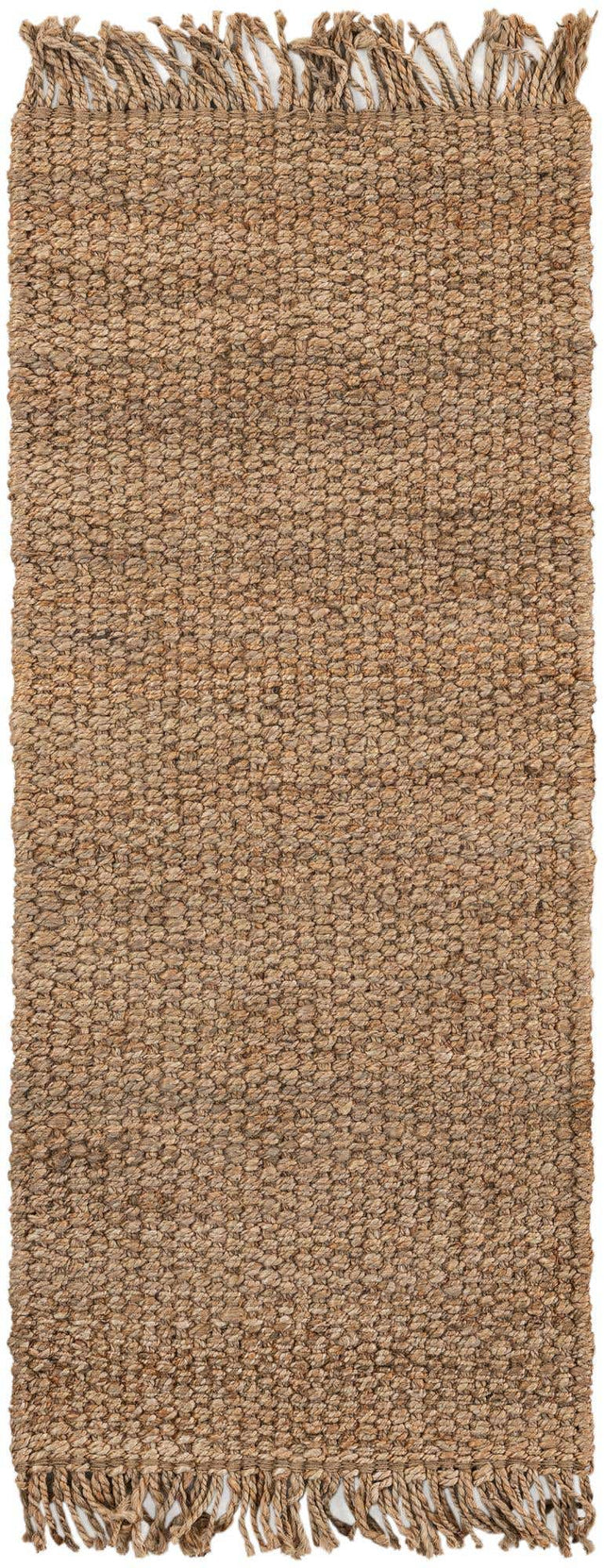 Natural 2' x 5' 1 Chunky Jute Runner Area Rug 100% All Natural Jute Sustainable Eco-Friendly Carpet Mat for Natural Interior Design Homes for Sale at Rug Engine