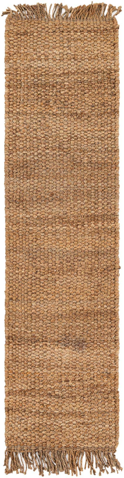 Natural 2' x 8' Chunky Jute Runner Area Rug 100% All Natural Jute Sustainable Eco-Friendly Carpet Mat for Natural Interior Design Homes for Sale at Rug Engine