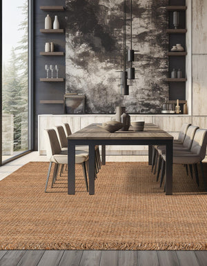 Natural 10' x 10' Chunky Jute Square Area Rug 100% All Natural Jute Sustainable Eco-Friendly Carpet Mat for Natural Interior Design Homes for Sale at Rug Engine