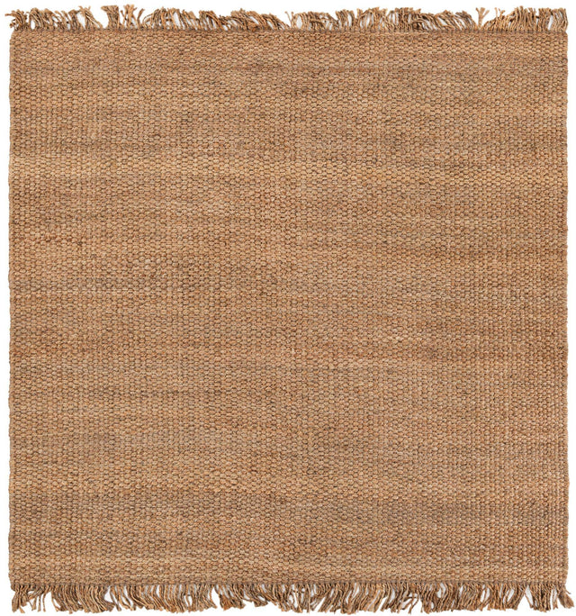 Natural 7' 10 x 7' 10 Chunky Jute Square Area Rug 100% All Natural Jute Sustainable Eco-Friendly Carpet Mat for Natural Interior Design Homes for Sale at Rug Engine