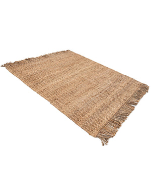 Natural 5' 1 x 5' 1 Chunky Jute Square Area Rug 100% All Natural Jute Sustainable Eco-Friendly Carpet Mat for Natural Interior Design Homes for Sale at Rug Engine