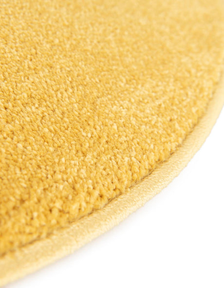 Yellow 3' 3 x 3' 3 Whimsy Kids Round Area Rug for Baby Nursery, Toddler Playroom,  Bedrooms Playful Fun Design Easy Clean Carpet for Sale at Rug Engine