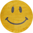 Yellow 6' 1 x 6' 1 Whimsy Kids Round Rug