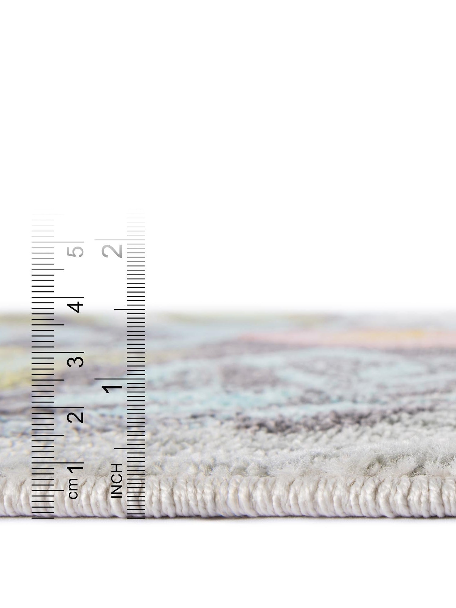 Ivory 7' 10 x 7' 10 Whimsy Kids Round Area Rug for Baby Nursery, Toddler Playroom, Bedrooms