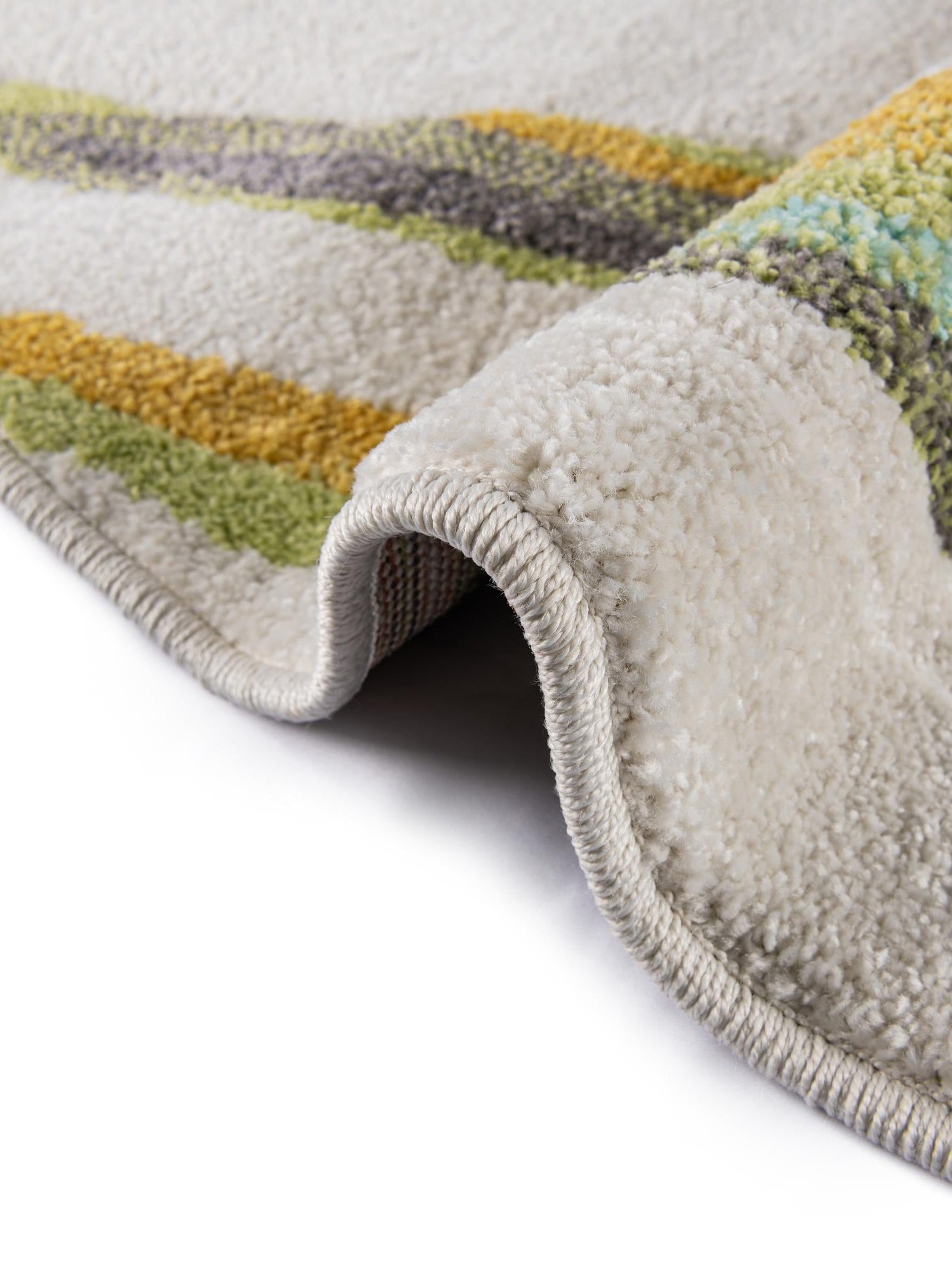 Ivory 7' 10 x 7' 10 Whimsy Kids Round Area Rug for Baby Nursery, Toddler Playroom, Bedrooms