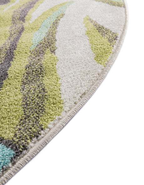 Ivory 5' 1 x 5' 1 Whimsy Kids Round Rug