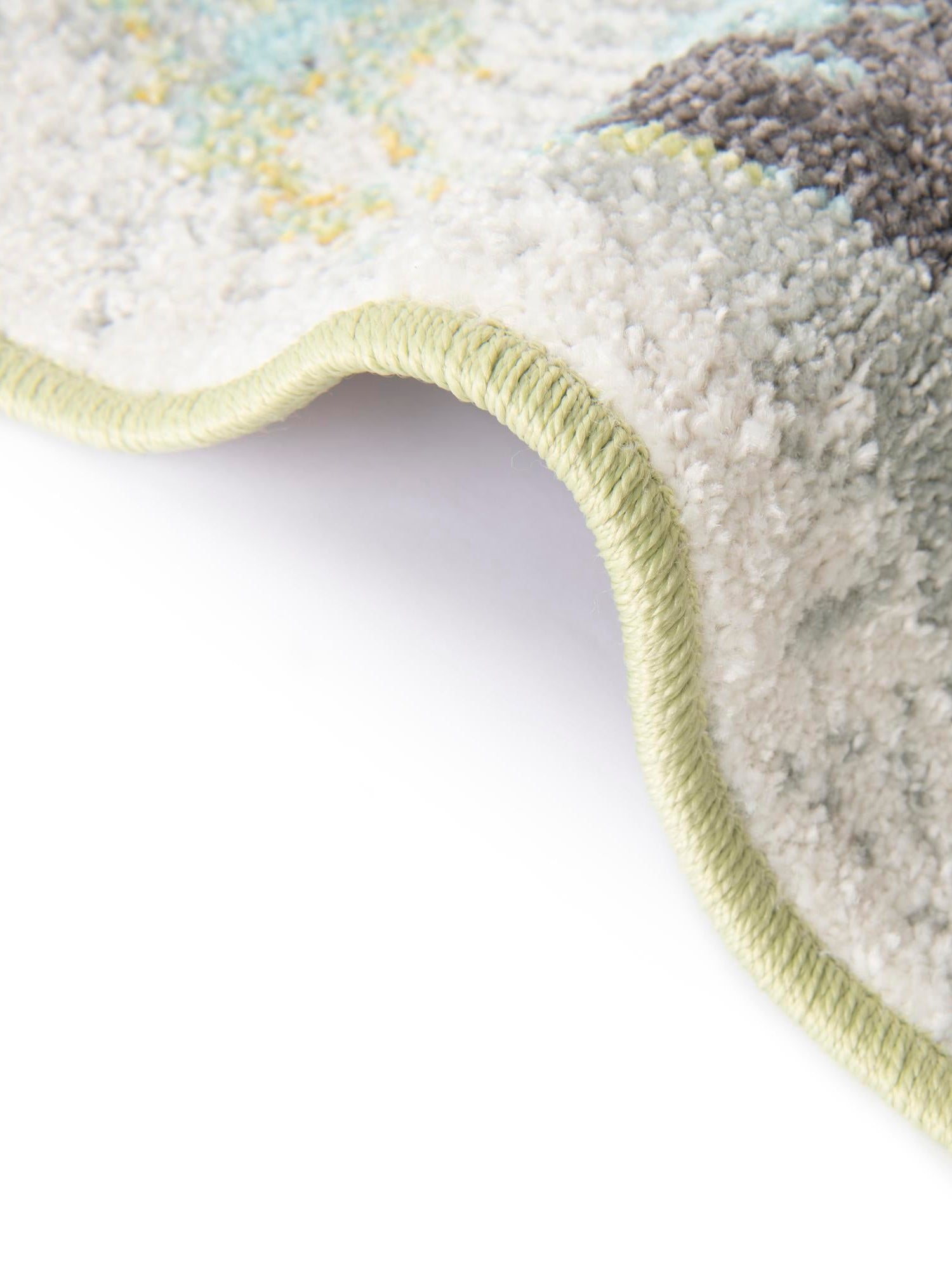 Multicolor 3' 3 x 3' 3 Whimsy Kids Round Area Rug for Baby Nursery, Toddler Playroom, Bedrooms