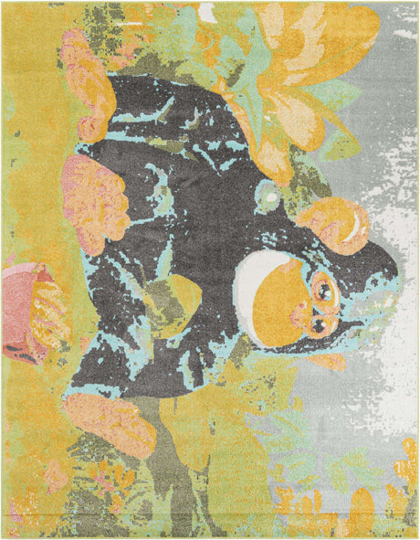 Multicolor 8' x 10' Whimsy Kids Rectangle Rug