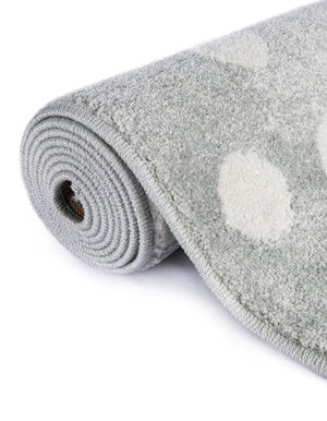 Gray 8' x 8' Whimsy Kids Round Rug