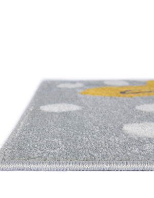Gray 2' 2 x 6' 1 Whimsy Kids Runner Rug