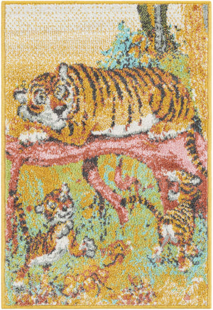 Multicolor 2' 2 x 3' 1 Whimsy Kids Rectangle Rug