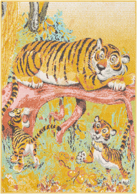 Multicolor 4' 1 x 6' 1 Whimsy Kids Rectangle Rug