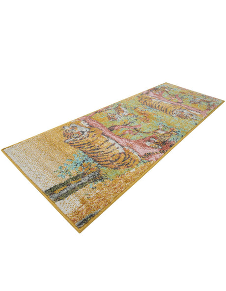 Multicolor 2' 2 x 6' 1 Whimsy Kids Runner Area Rug for Baby Nursery, Toddler Playroom,  Bedrooms Playful Fun Design Easy Clean Carpet for Sale at Rug Engine