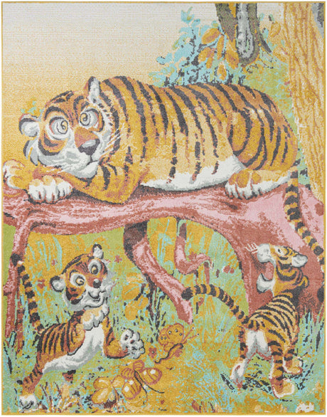 Multicolor 8' x 10' Whimsy Kids Rectangle Rug
