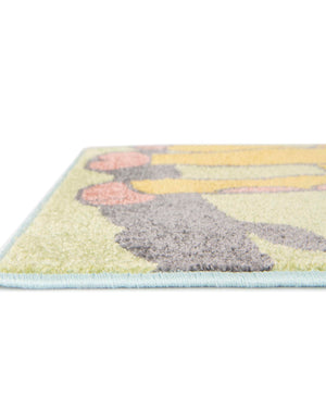 Blue 5' 3 x 8' Whimsy Kids Rectangle Rug