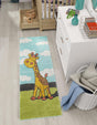 Blue 2' 2 x 6' 1 Whimsy Kids Runner Rug