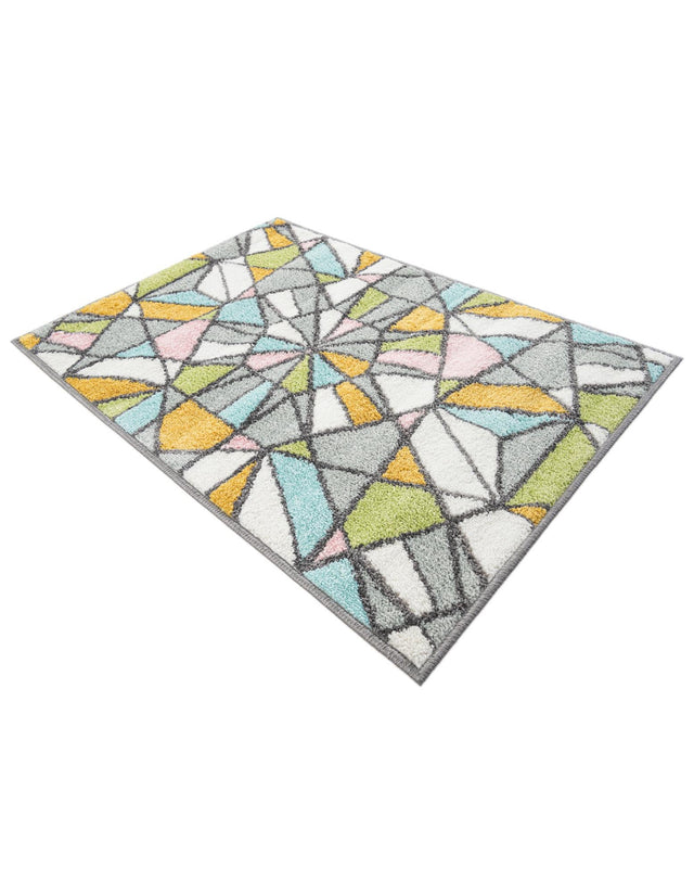Multicolor 2' 2 x 3' 1 Whimsy Kids Rectangle Rug