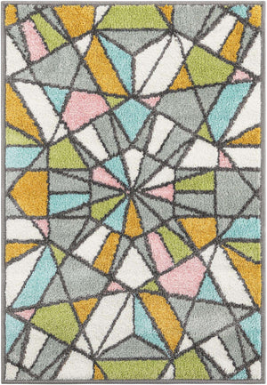 Multicolor 2' 2 x 3' 1 Whimsy Kids Rectangle Rug