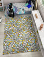 Multicolor 4' 1 x 6' 1 Whimsy Kids Rectangle Rug