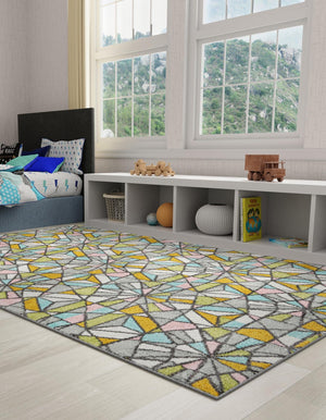 Multicolor 2' 2 x 3' 1 Whimsy Kids Rectangle Rug