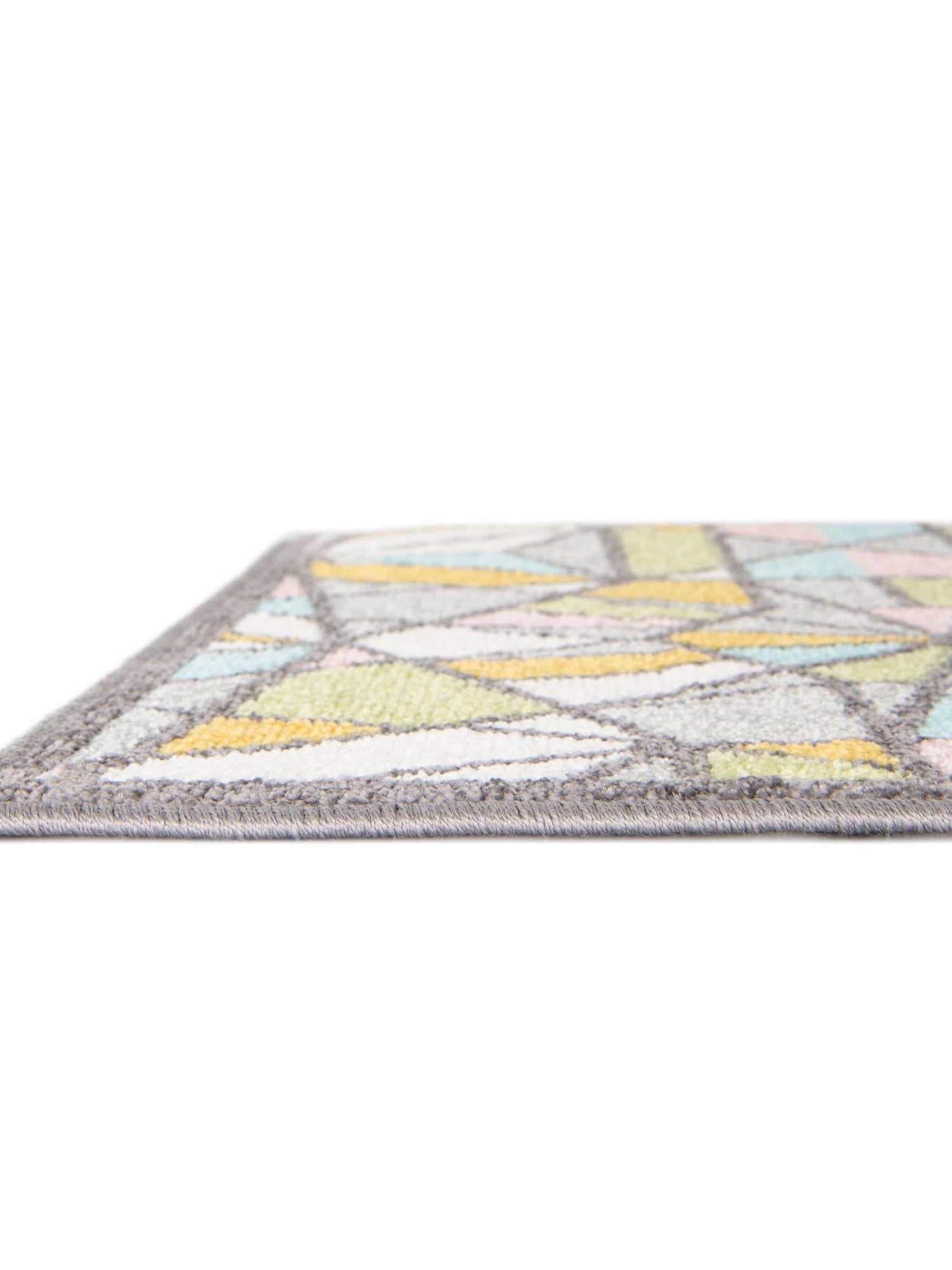 Multicolor 5' 3 x 8' Whimsy Kids Rectangle Area Rug for Baby Nursery, Toddler Playroom, Bedrooms