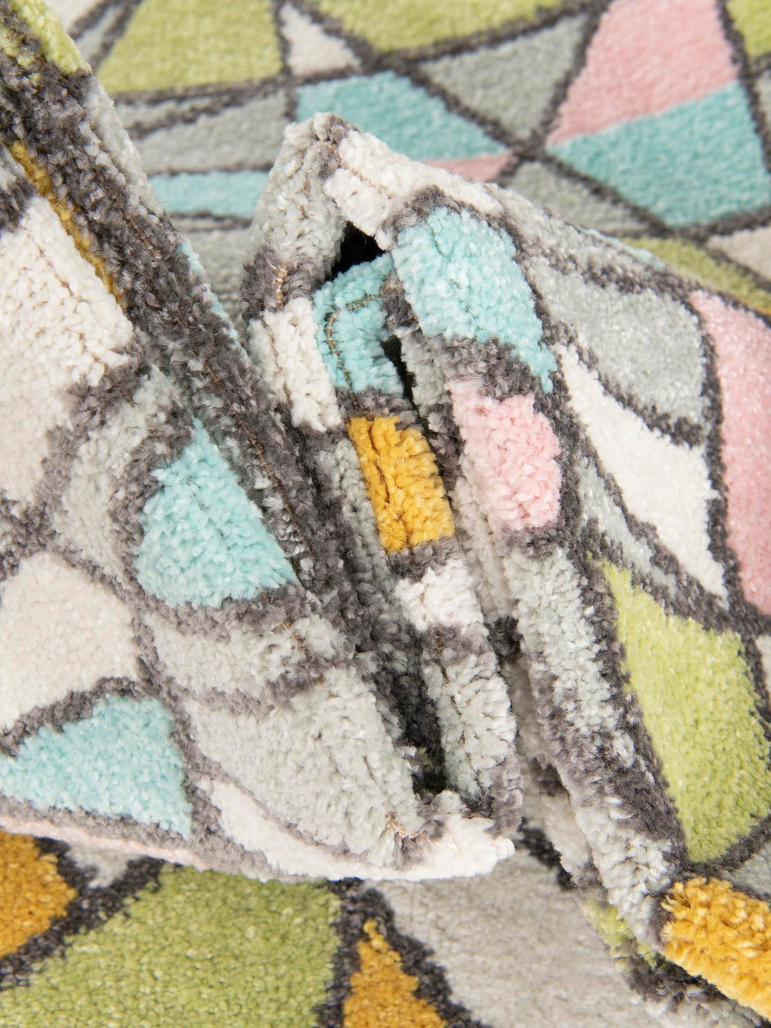 Multicolor 2' 2 x 3' 1 Whimsy Kids Rectangle Area Rug for Baby Nursery, Toddler Playroom, Bedrooms