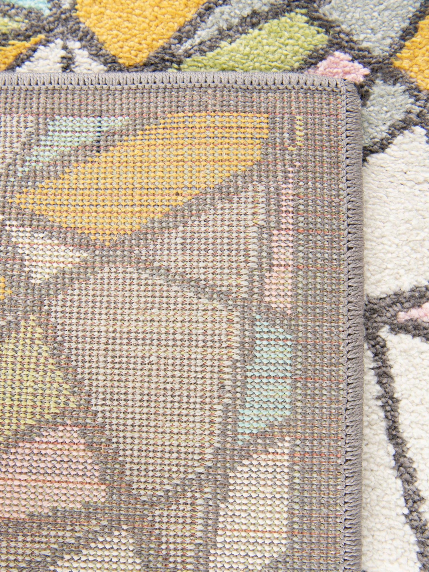 Multicolor 2' 2 x 3' 1 Whimsy Kids Rectangle Area Rug for Baby Nursery, Toddler Playroom, Bedrooms