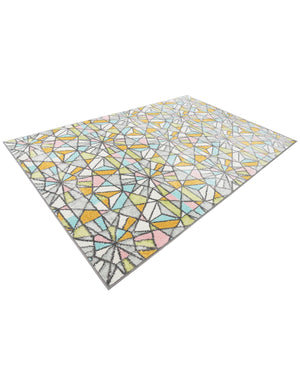 Multicolor 5' 3 x 8' Whimsy Kids Rectangle Rug