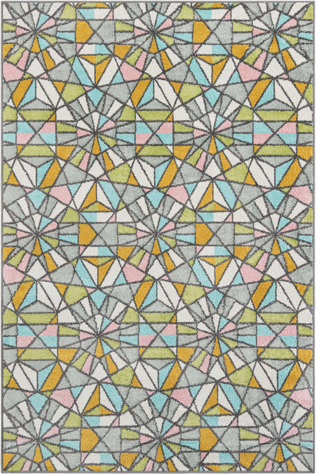 Multicolor 5' 3 x 8' Whimsy Kids Rectangle Rug