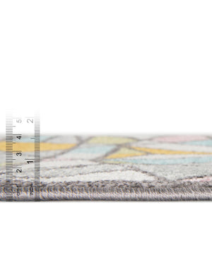 Multicolor 3' 3 x 3' 3 Whimsy Kids Round Rug
