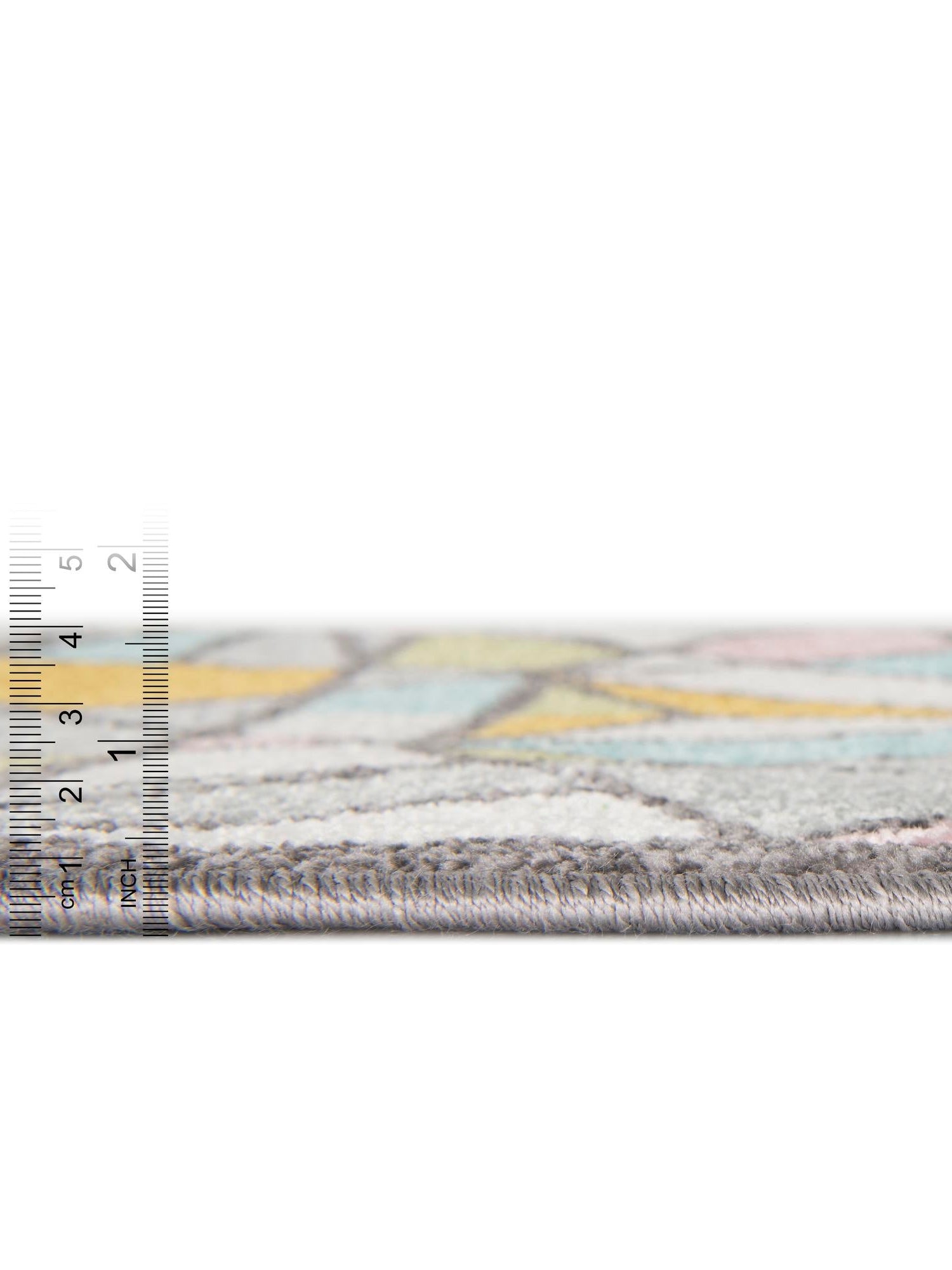 Multicolor 7' 10 x 7' 10 Whimsy Kids Round Area Rug for Baby Nursery, Toddler Playroom, Bedrooms