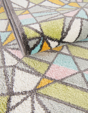 Multicolor 3' 3 x 3' 3 Whimsy Kids Round Rug