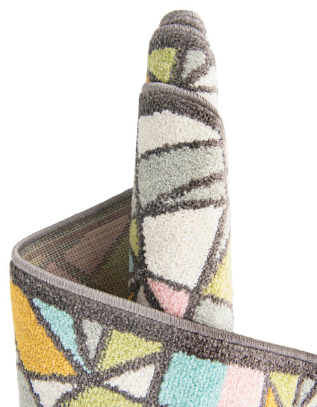 Multicolor 6' 1 x 6' 1 Whimsy Kids Round Rug
