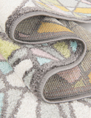 Multicolor 6' 1 x 6' 1 Whimsy Kids Round Rug
