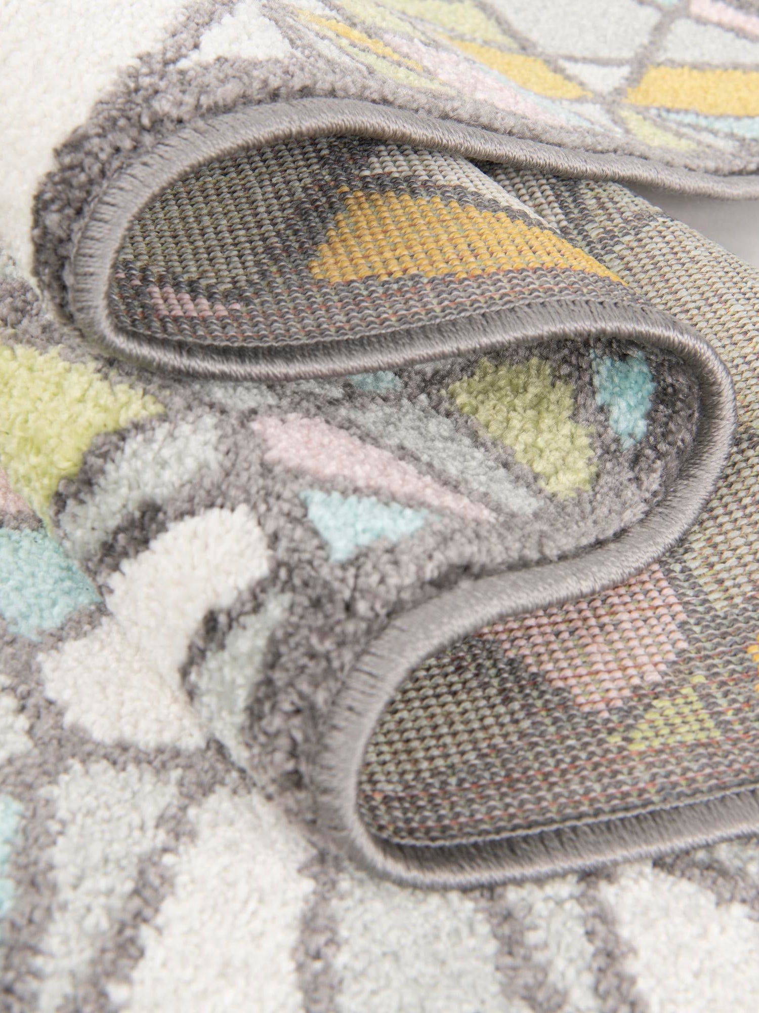 Multicolor 2' 2 x 5' 1 Whimsy Kids Runner Area Rug for Baby Nursery, Toddler Playroom, Bedrooms