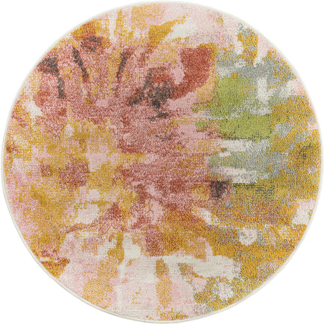 Multicolor 3' 3 x 3' 3 Whimsy Kids Round Rug
