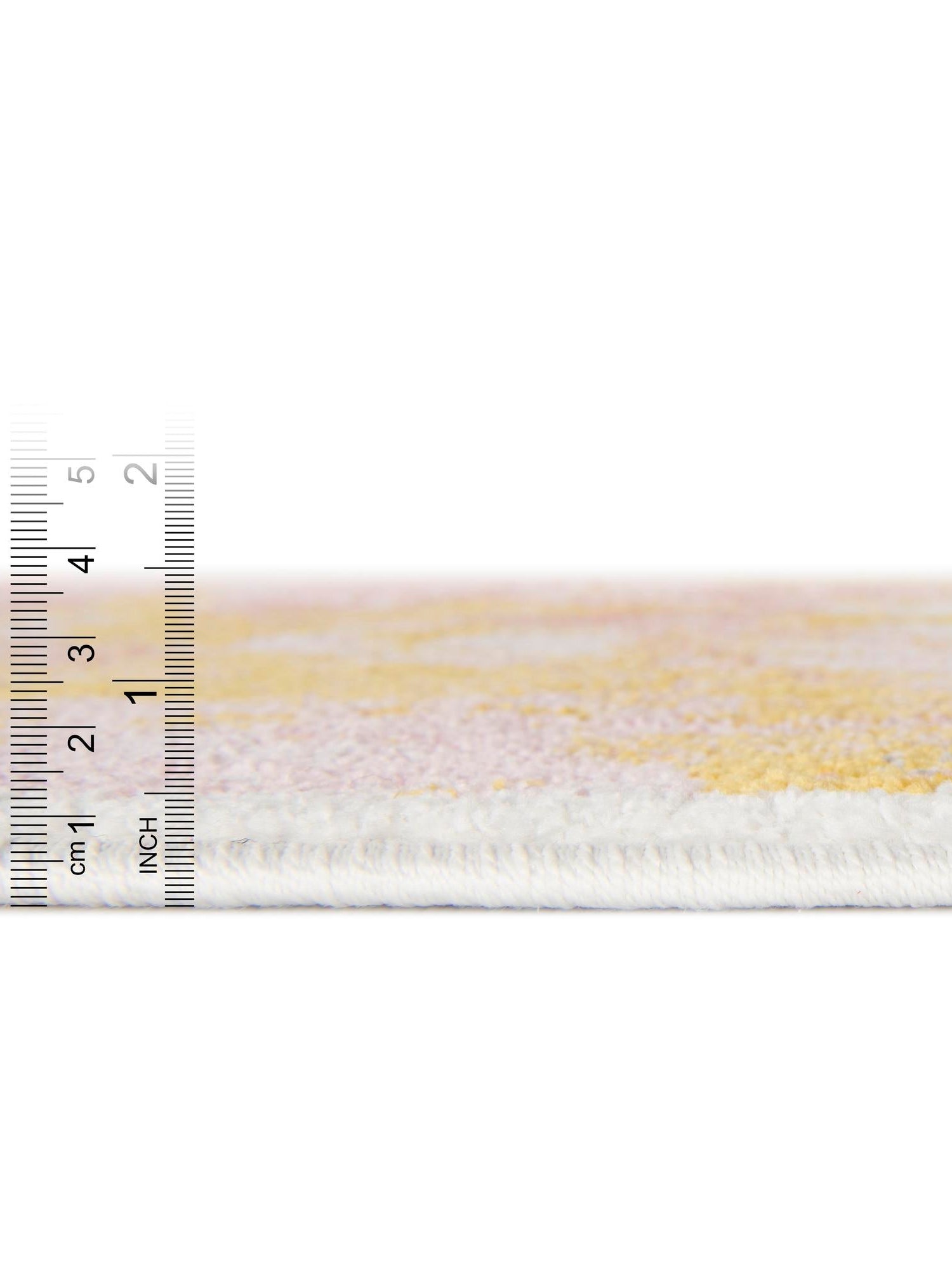 Multicolor 5' 1 x 5' 1 Whimsy Kids Round Area Rug for Baby Nursery, Toddler Playroom, Bedrooms