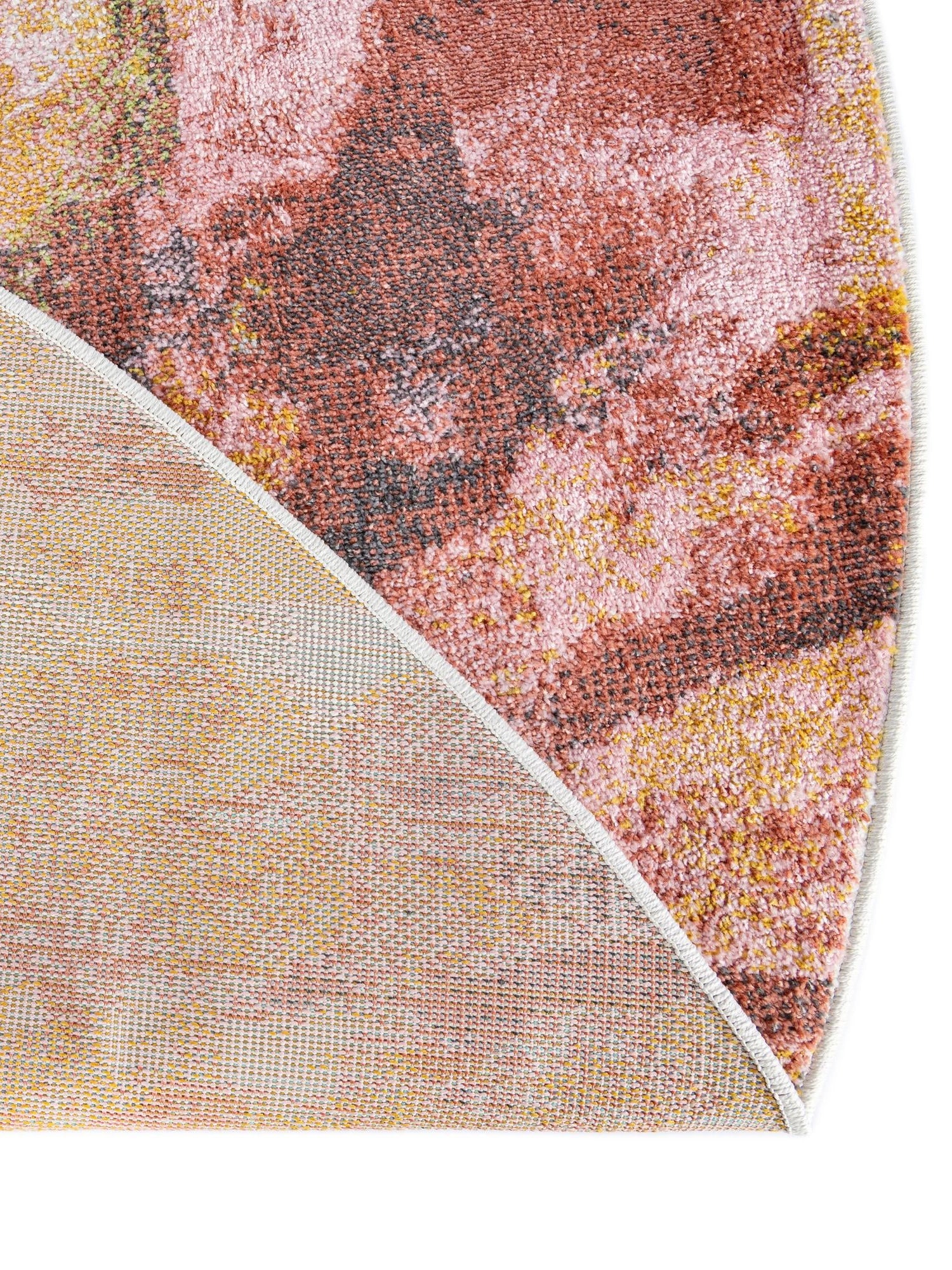 Multicolor 5' 1 x 5' 1 Whimsy Kids Round Area Rug for Baby Nursery, Toddler Playroom, Bedrooms