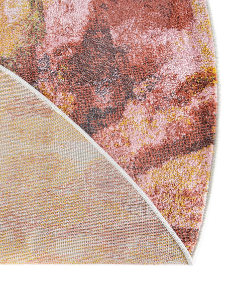Multicolor 5' 1 x 5' 1 Whimsy Kids Round Area Rug for Baby Nursery, Toddler Playroom,  Bedrooms Playful Fun Design Easy Clean Carpet for Sale at Rug Engine