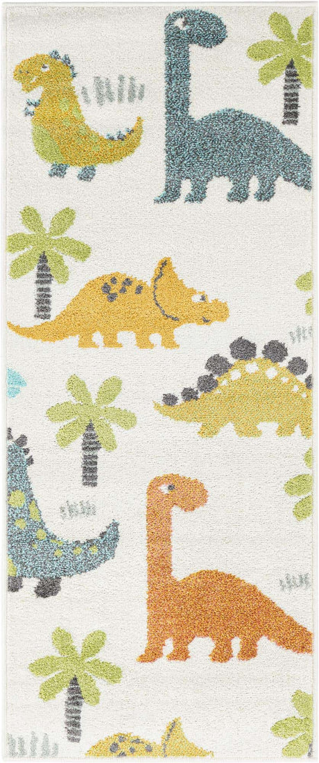 Ivory 2' 2 x 5' 1 Whimsy Kids Runner Rug